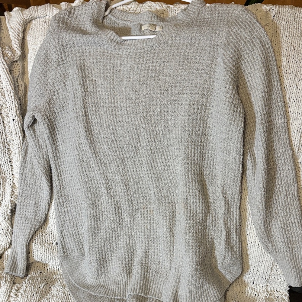 Maurices Light Gray Cowl Neck Sweater